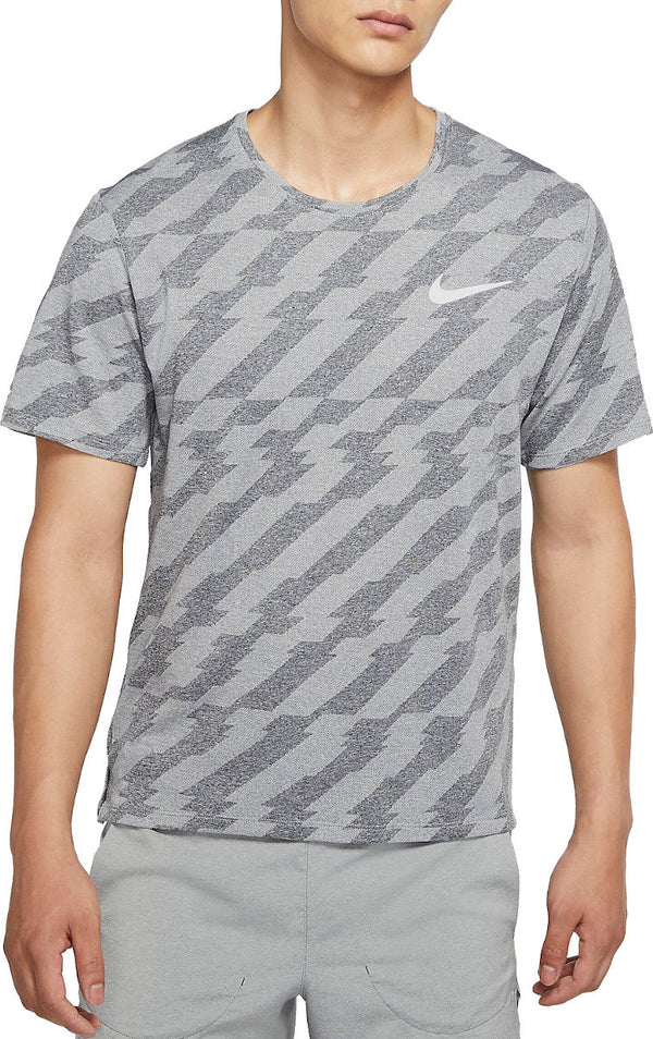 Nike Miler Jacquard T-Shirt 'Grey White'