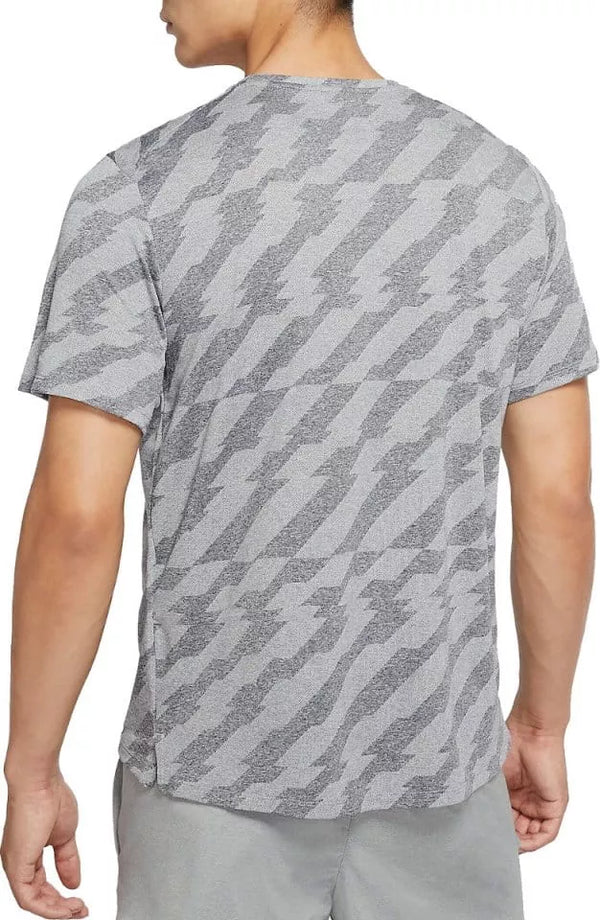 Nike Miler Jacquard T-Shirt 'Grey White'