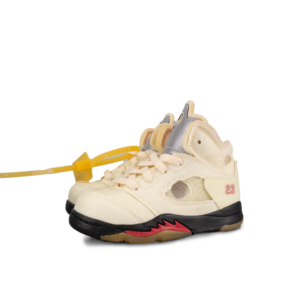 Jordan 5 Retro SP x Off White "Sail" (Toddler) - KINGOFKICKS UK 